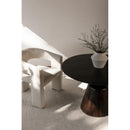 Moe's Home Collection Round Myron Dining Table with Pedestal Base KY-1003-25 IMAGE 2