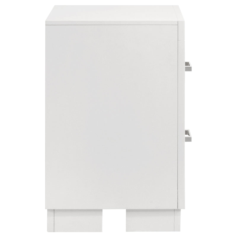  Coaster Furniture Jessica 202992 2-Drawer Nightstand - Snow White IMAGE 8
