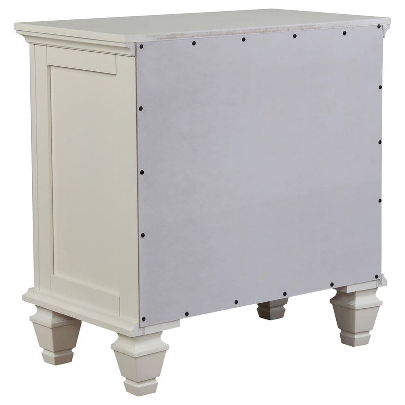  Coaster Furniture Sandy Beach 201302 3-Drawer Nightstand - Cream White IMAGE 5