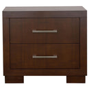  Coaster Furniture Jessica 200712 2-Drawer Nightstand - Cappuccino IMAGE 2