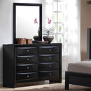  Coaster Furniture Briana 200703 8-Drawer Dresser - Black IMAGE 2