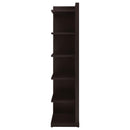 Coaster Furniture Alder 800270 71-inch 6-shelf Corner Bookcase - Cappuccino IMAGE 5