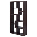  Coaster Furniture Theo 800264 71-inch 7-shelf Bookshelf - Cappuccino IMAGE 3