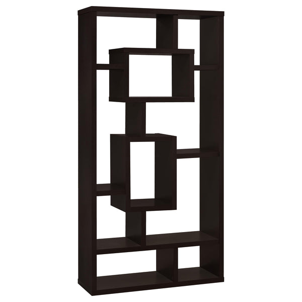  Coaster Furniture Corey 800259 71-inch 8-shelf Bookshelf - Cappuccino IMAGE 1