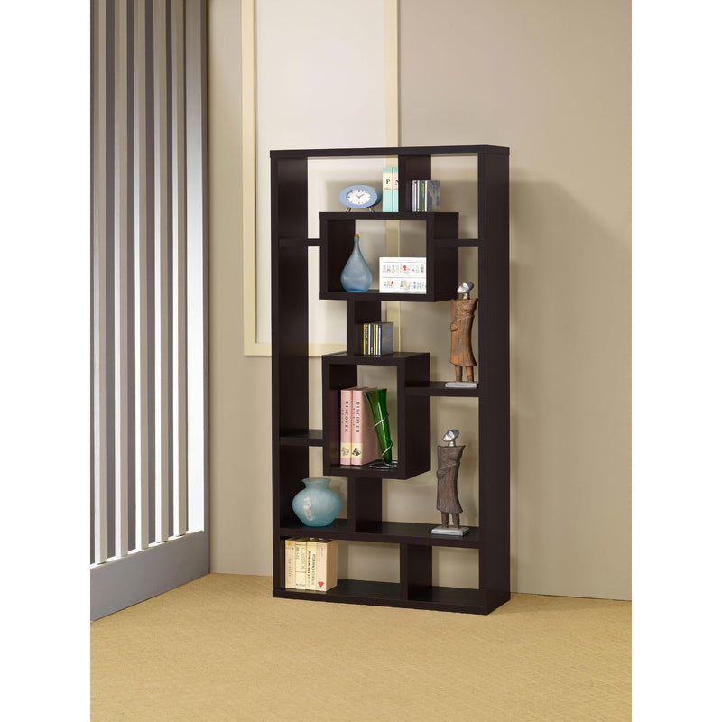  Coaster Furniture Corey 800259 71-inch 8-shelf Bookshelf - Cappuccino IMAGE 7