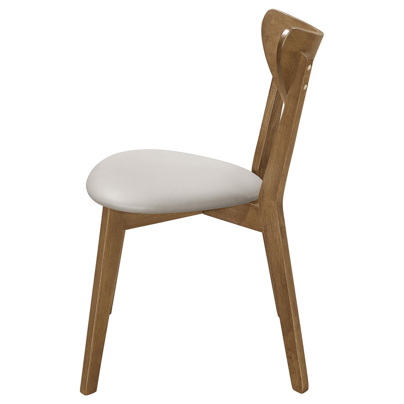  Coaster Furniture Kersey 103062 Wood Dining Side Chair - Chestnut (Set of 2) IMAGE 4