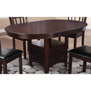  Coaster Furniture Lavon 102671 Oval 60-inch Extension Leaf Dining Table - Espresso IMAGE 4