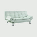  Coaster Furniture Dilleston 300291 Upholstered Tufted Convertible Sofa Bed - White IMAGE 1