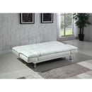  Coaster Furniture Dilleston 300291 Upholstered Tufted Convertible Sofa Bed - White IMAGE 2