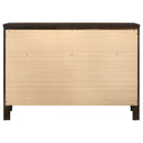  Coaster Furniture Carlton 202093 6-Drawer Dresser - Cappuccino IMAGE 6
