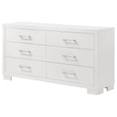  Coaster Furniture Jessica 202993 6-Drawer Dresser - Snow White IMAGE 3