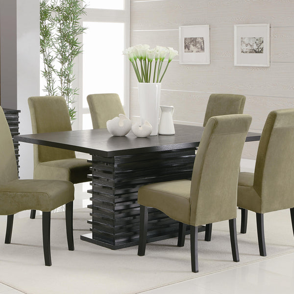  Coaster Furniture Stanton 102061 Rectangular 66-inch Dining Table - Black IMAGE 1