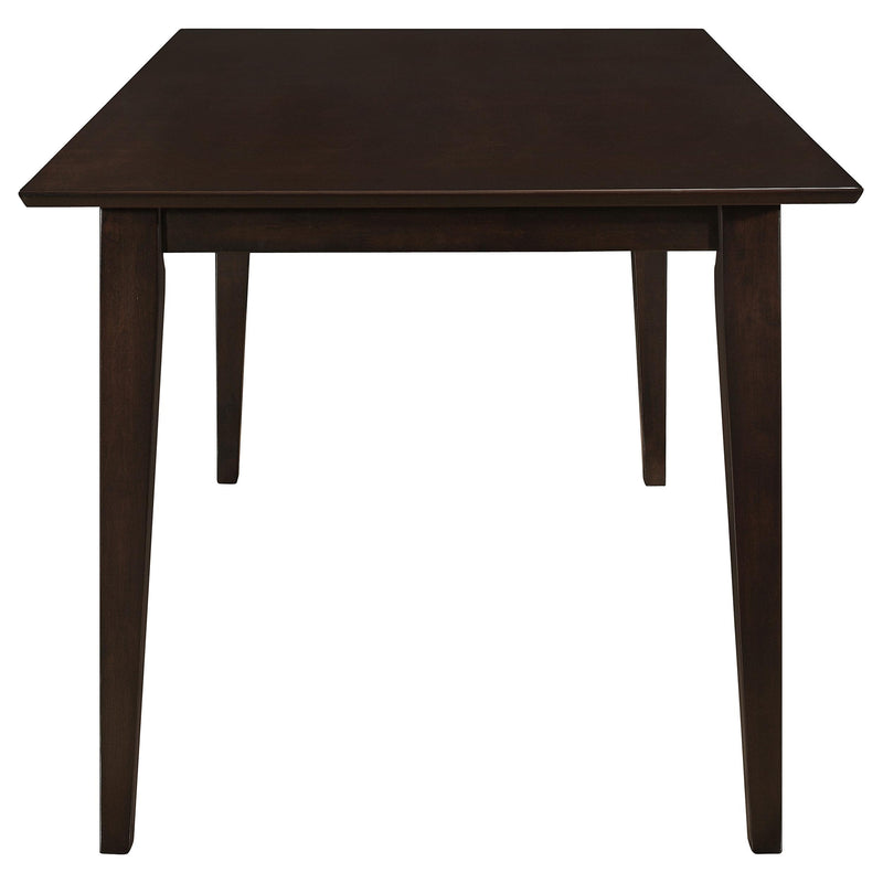  Coaster Furniture Gabriel 100771 Rectangular 59-inch Wood Dining Table - Cappuccino IMAGE 3