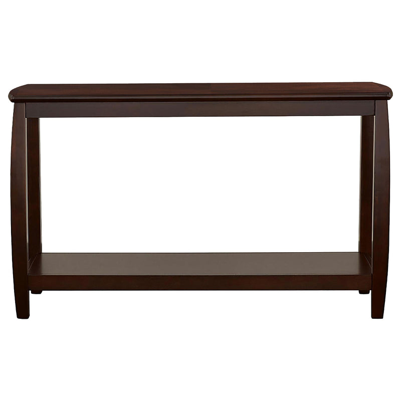  Coaster Furniture Dixon 701079 Wood Entryway Console Table with Shelf - Cappuccino IMAGE 2