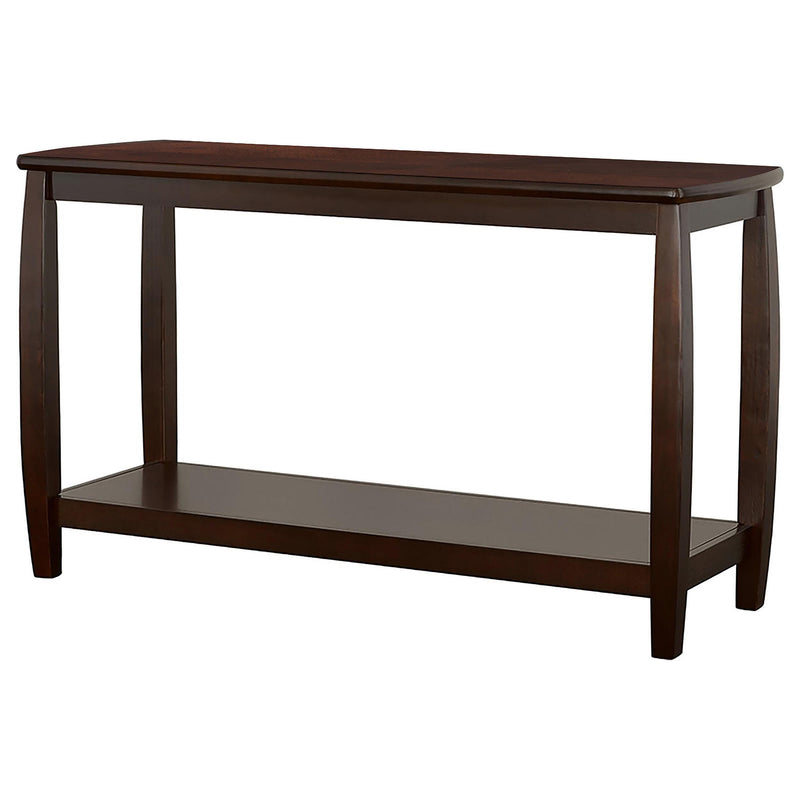  Coaster Furniture Dixon 701079 Wood Entryway Console Table with Shelf - Cappuccino IMAGE 3