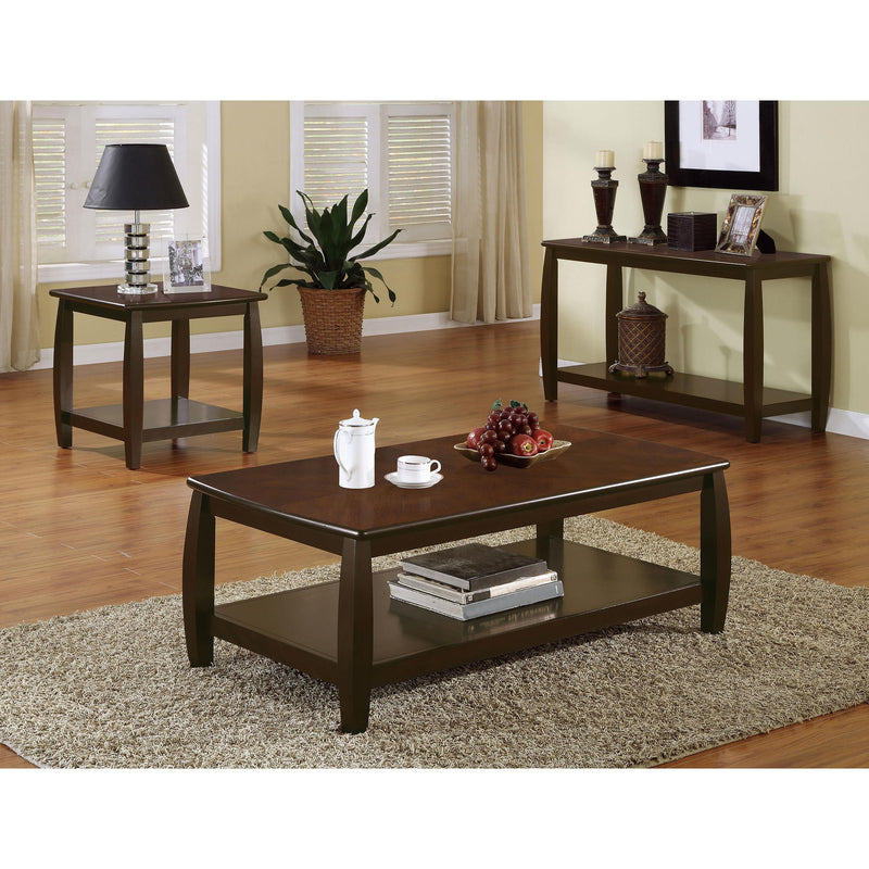  Coaster Furniture Dixon 701079 Wood Entryway Console Table with Shelf - Cappuccino IMAGE 6