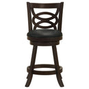  Coaster Furniture Calecita 101929 Wood Swivel Counter Stool - Cappuccino (Set of 2) IMAGE 2