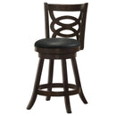  Coaster Furniture Calecita 101929 Wood Swivel Counter Stool - Cappuccino (Set of 2) IMAGE 3