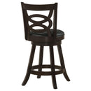  Coaster Furniture Calecita 101929 Wood Swivel Counter Stool - Cappuccino (Set of 2) IMAGE 6