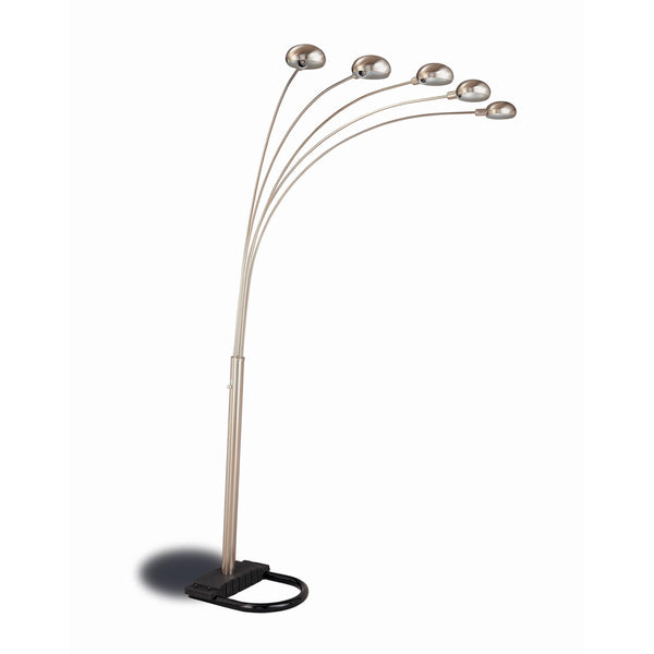  Coaster Furniture Kayd 1243 92-inch Arc 5-light Dome Shade Metal Floor Lamp - Chrome IMAGE 1