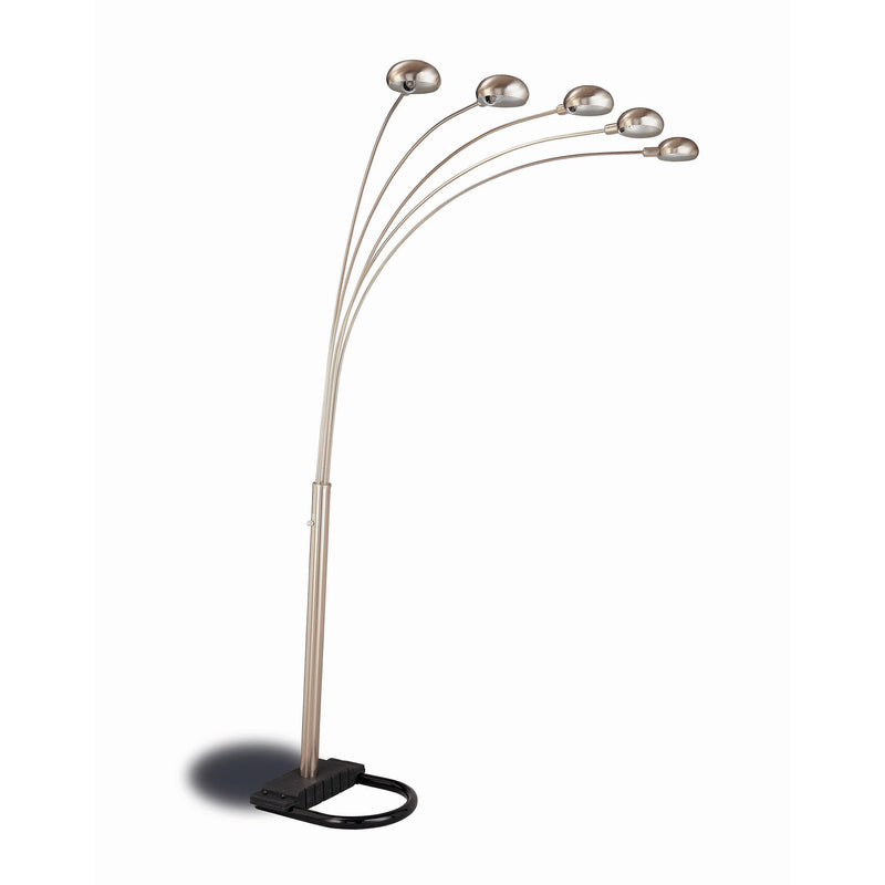  Coaster Furniture Kayd 1243 92-inch Arc 5-light Dome Shade Metal Floor Lamp - Chrome IMAGE 1