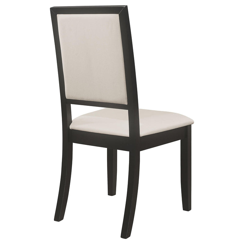  Coaster Furniture Louise 101562 Upholstered Wood Dining Side Chair - Black (Set of 2) IMAGE 6