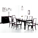  Coaster Furniture Louise 101561 Rectangular 78-inch Extension Leaf Dining Table - Black IMAGE 3