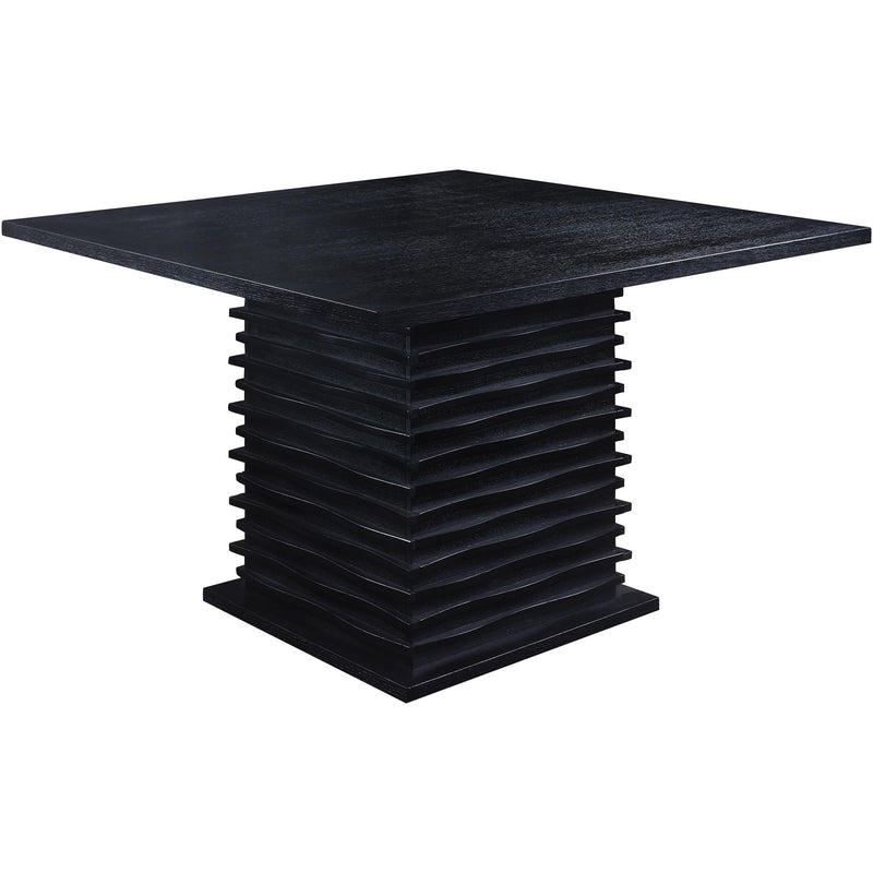  Coaster Furniture Stanton 102068 Square 54-inch Counter Height Dining Table - Black IMAGE 1
