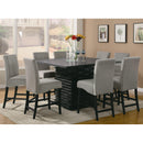  Coaster Furniture Stanton 102068 Square 54-inch Counter Height Dining Table - Black IMAGE 3