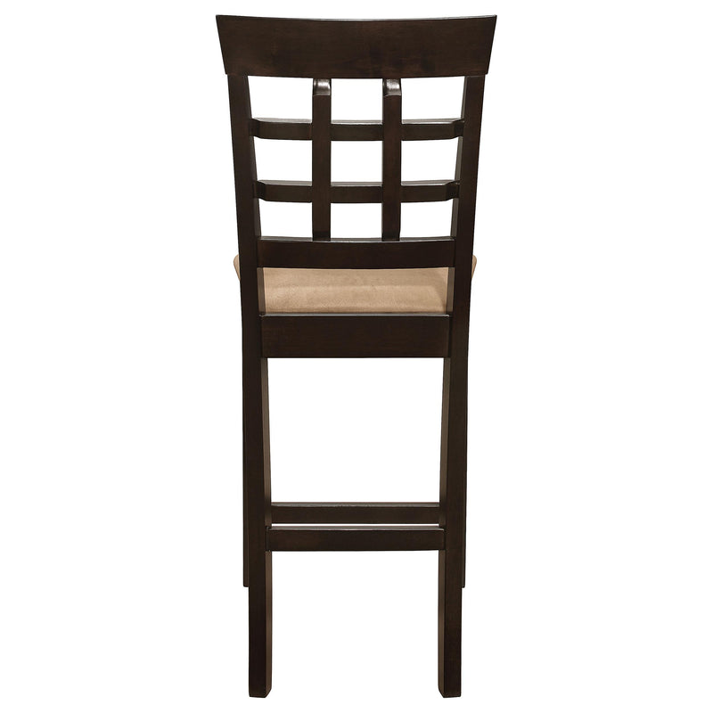  Coaster Furniture Gabriel 100209 Lattice Back Counter Chair - Cappuccino (Set of 2) IMAGE 6