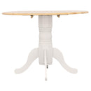  Coaster Furniture Allison 4241 Round 40-inch Drop Leaf Extension Dining Table - White IMAGE 3