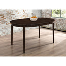  Coaster Furniture Gabriel 100770 Oval 60-inch Extension Leaf Dining Table - Cappuccino IMAGE 4