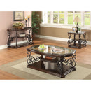 Coaster Furniture Laney 702449 Scrollwork Entryway Sofa Console Table - Deep Merlot IMAGE 7