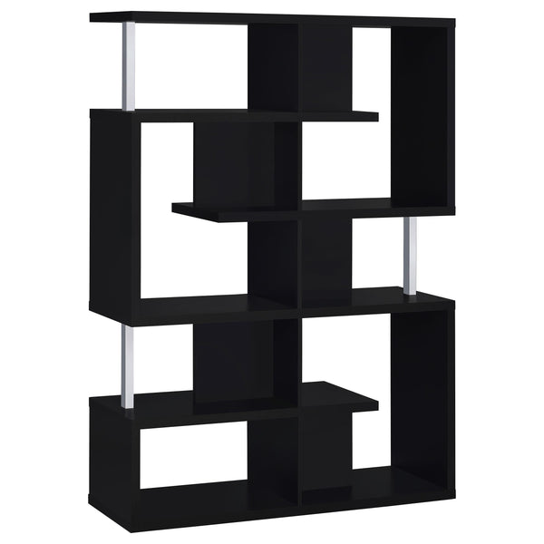  Coaster Furniture Hoover 800309 63-inch 5-shelf Bookshelf - Black IMAGE 1