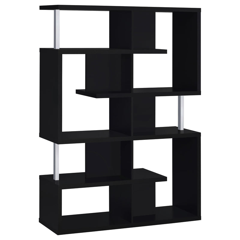  Coaster Furniture Hoover 800309 63-inch 5-shelf Bookshelf - Black IMAGE 1