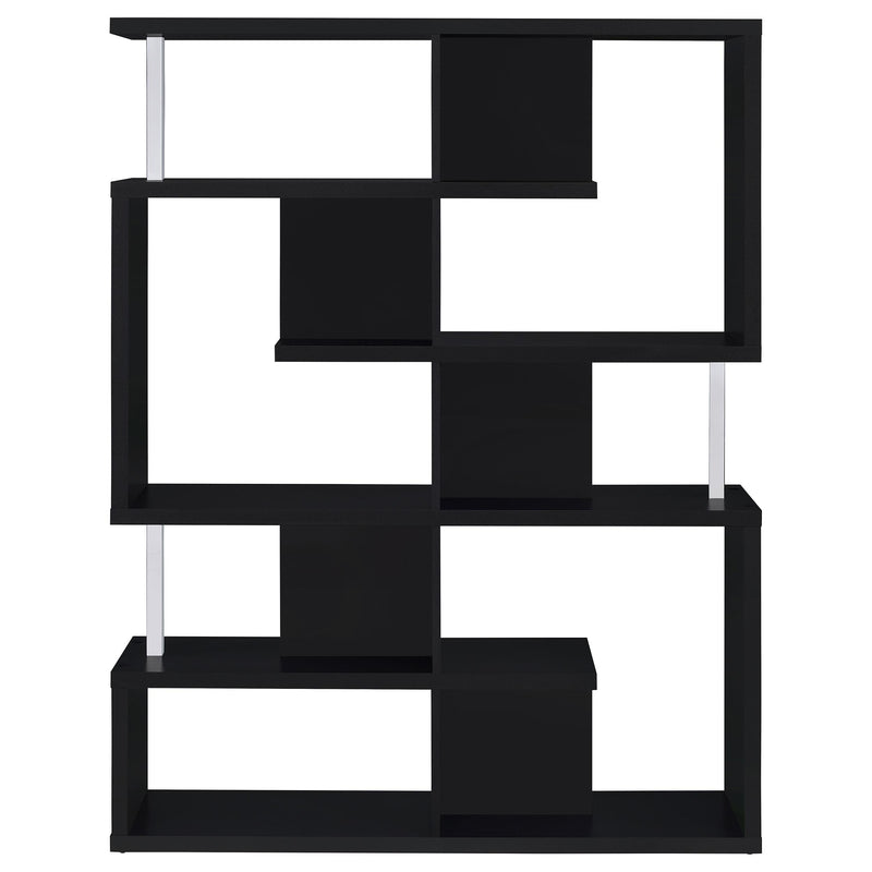  Coaster Furniture Hoover 800309 63-inch 5-shelf Bookshelf - Black IMAGE 2