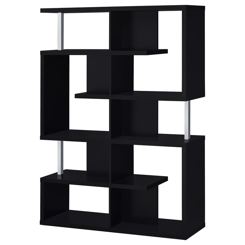  Coaster Furniture Hoover 800309 63-inch 5-shelf Bookshelf - Black IMAGE 3
