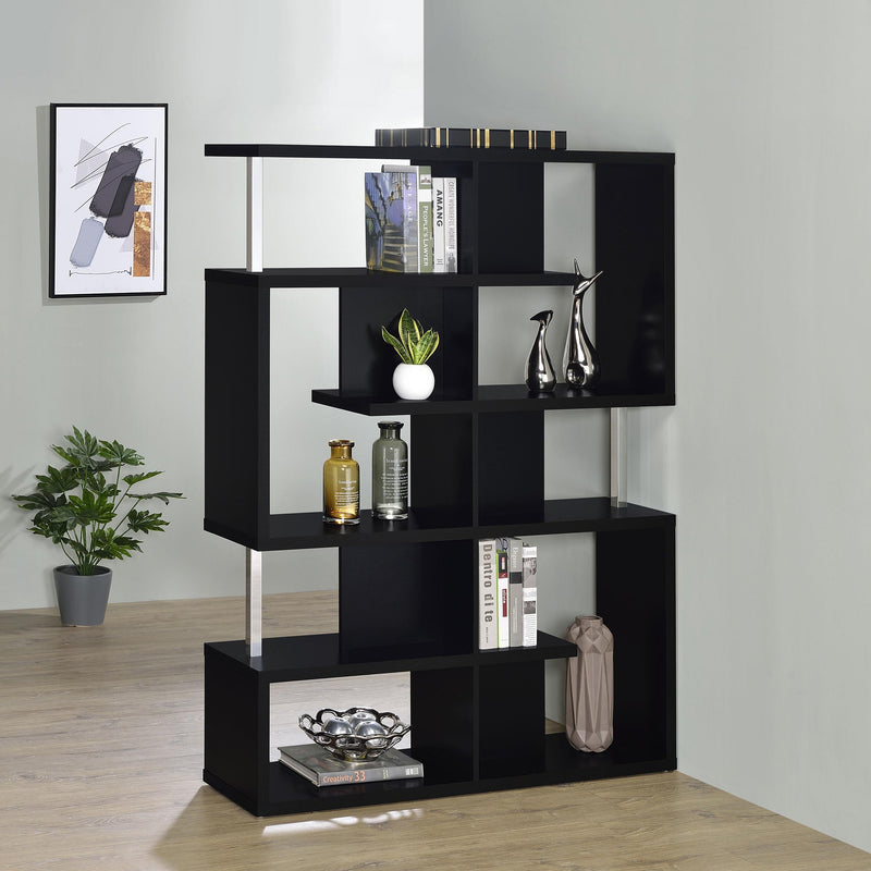  Coaster Furniture Hoover 800309 63-inch 5-shelf Bookshelf - Black IMAGE 9