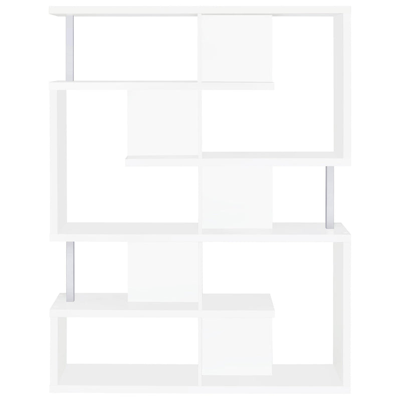  Coaster Furniture Hoover 800310 63-inch 5-shelf Bookshelf - White IMAGE 2