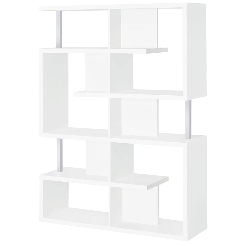  Coaster Furniture Hoover 800310 63-inch 5-shelf Bookshelf - White IMAGE 3