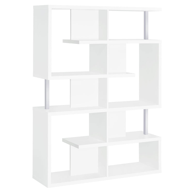  Coaster Furniture Hoover 800310 63-inch 5-shelf Bookshelf - White IMAGE 5