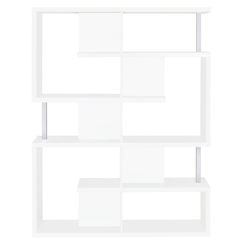  Coaster Furniture Hoover 800310 63-inch 5-shelf Bookshelf - White IMAGE 6