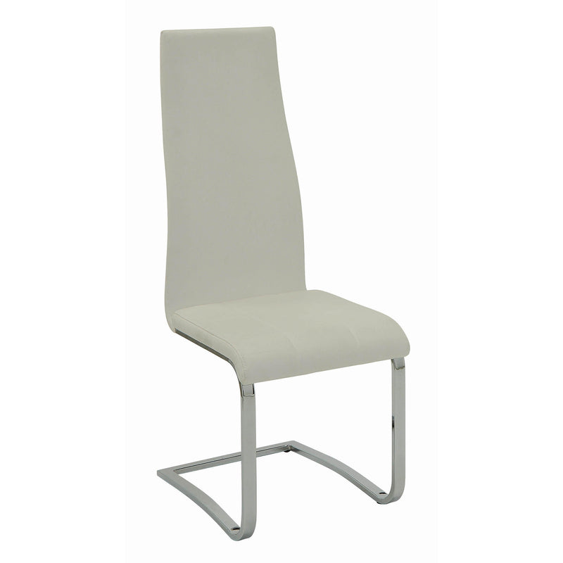  Coaster Furniture Montclair 100515WHT Upholstered Dining Side Chair - White (Set of 4) IMAGE 1