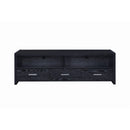  Coaster Furniture Alton 700645 3-Drawer Engineered Wood 62" TV Stand - Black Oak IMAGE 4