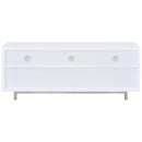  Coaster Furniture Casey 701972 2-Drawer Engineered Wood 60" TV Stand - White IMAGE 5