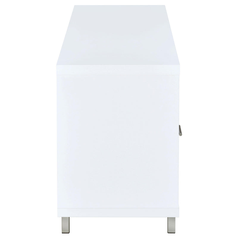  Coaster Furniture Casey 701972 2-Drawer Engineered Wood 60" TV Stand - White IMAGE 6