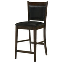  Coaster Furniture Jaden 100959 Upholstered Counter Chair - Espresso (Set of 2) IMAGE 3