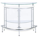  Coaster Furniture Amarillo 101066 Freestanding Glass Top Home Bar Wine Cabinet - White IMAGE 2