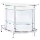  Coaster Furniture Amarillo 101066 Freestanding Glass Top Home Bar Wine Cabinet - White IMAGE 3