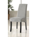  Coaster Furniture Stanton 102062 Velvet Upholstered Dining Side Chair - Grey (Set of 2) IMAGE 1